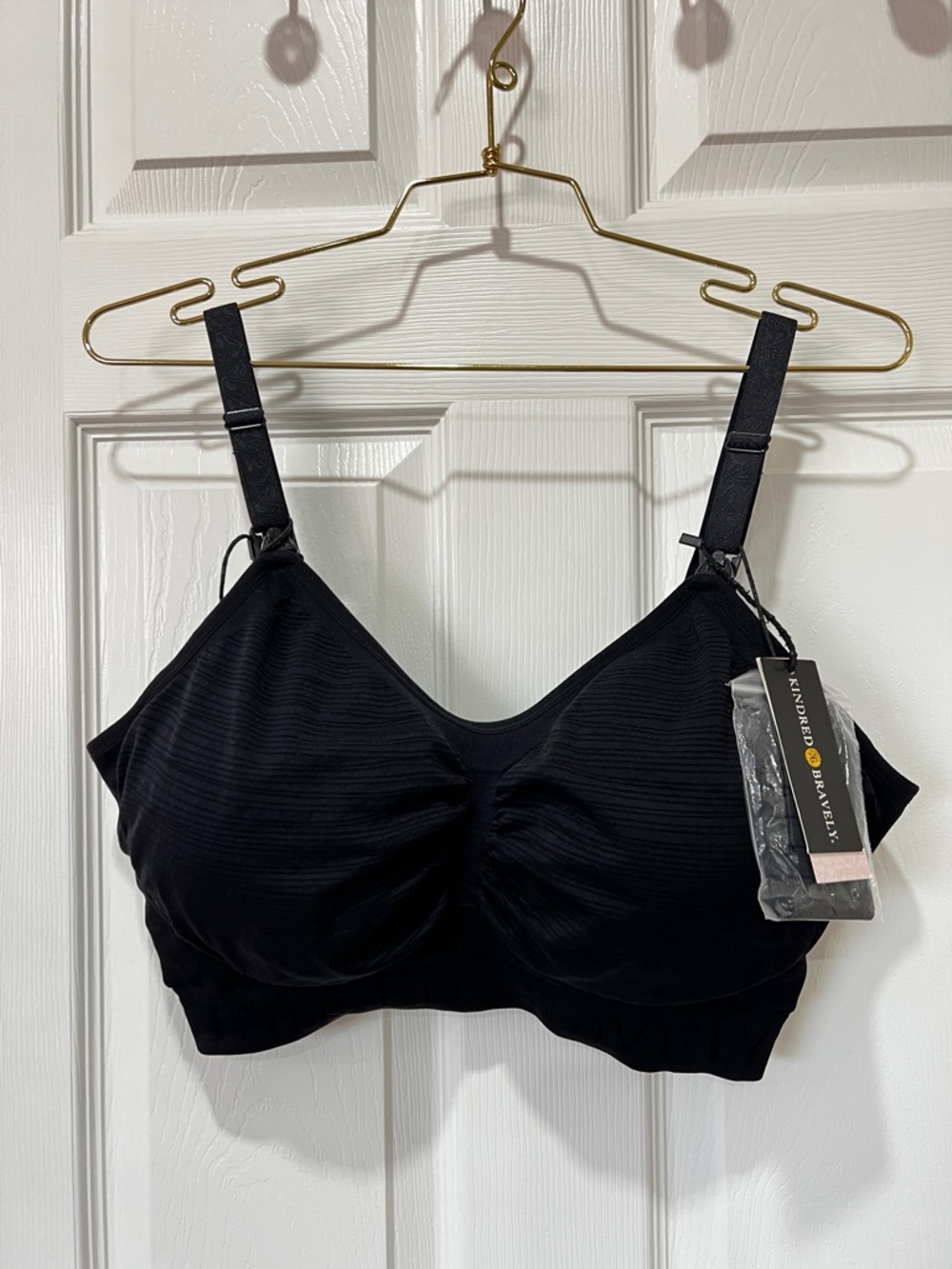 Kindred Bravely Maternity Sublime Hands-Free Pumping & Nursing Bra Size XL Black